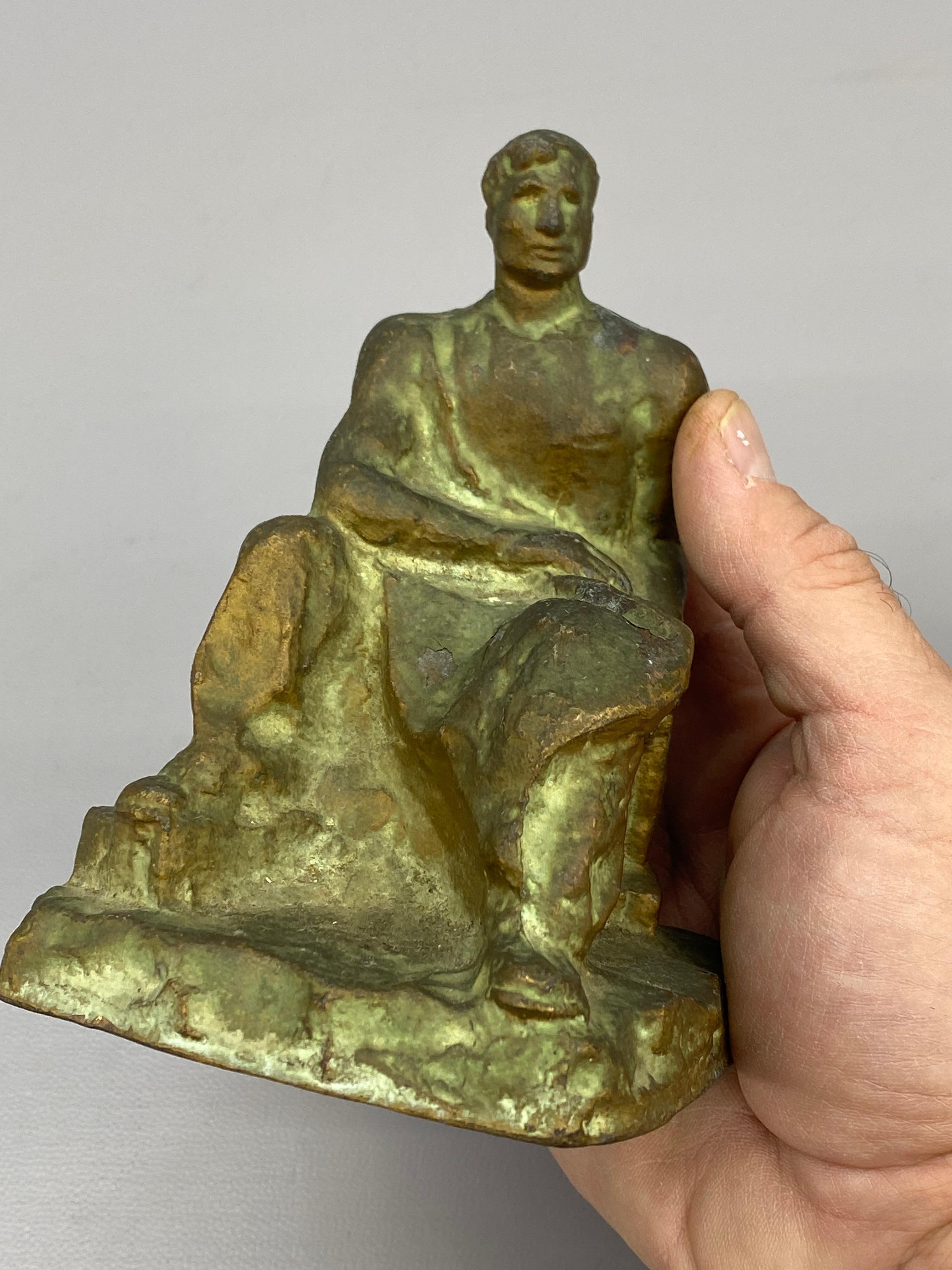 Mid-20th Century McClelland Barclay Bronzed Metal Blacksmith Bookends