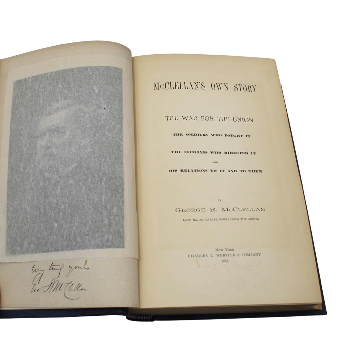 McClellan's Own Story by George B. McClellan, First Edition, 1887 In Good Condition For Sale In Colorado Springs, CO