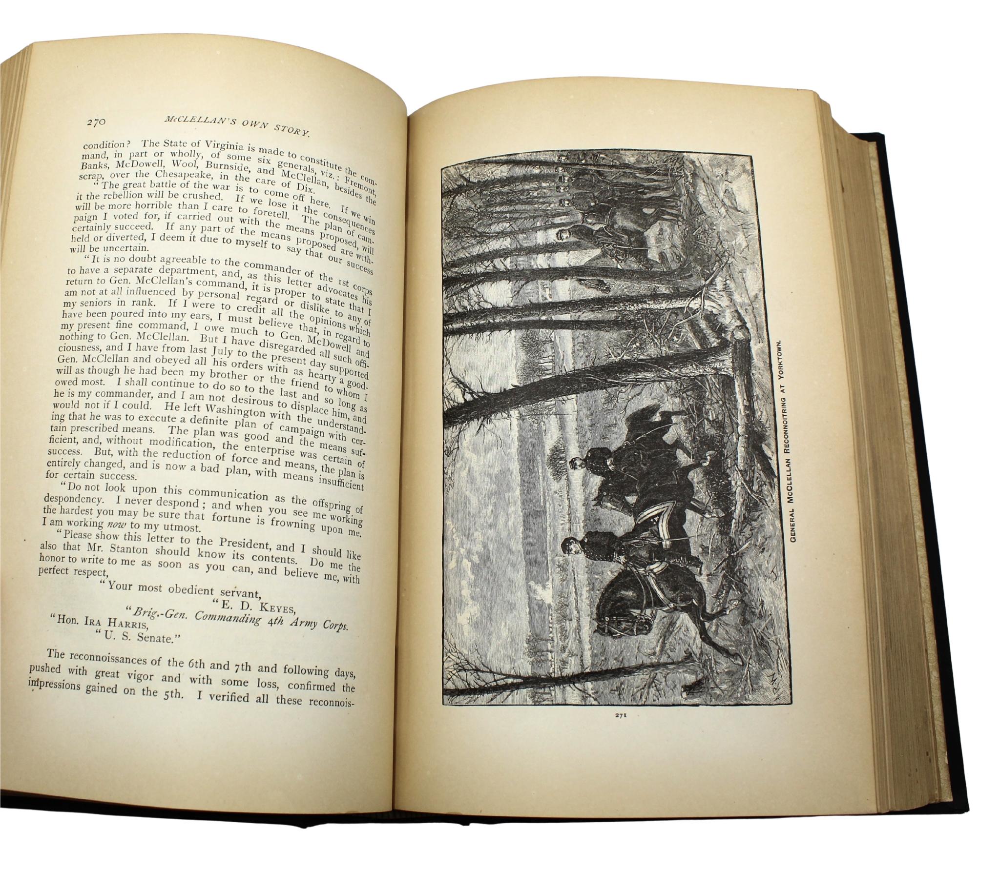 McClellan's Own Story by George B. McClellan, First Edition, in Original Boards im Angebot 5