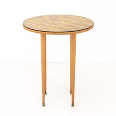 McCobb Style Circular Mahogany Side Table