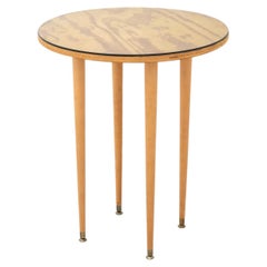 McCobb Style Circular Mahogany Side Table