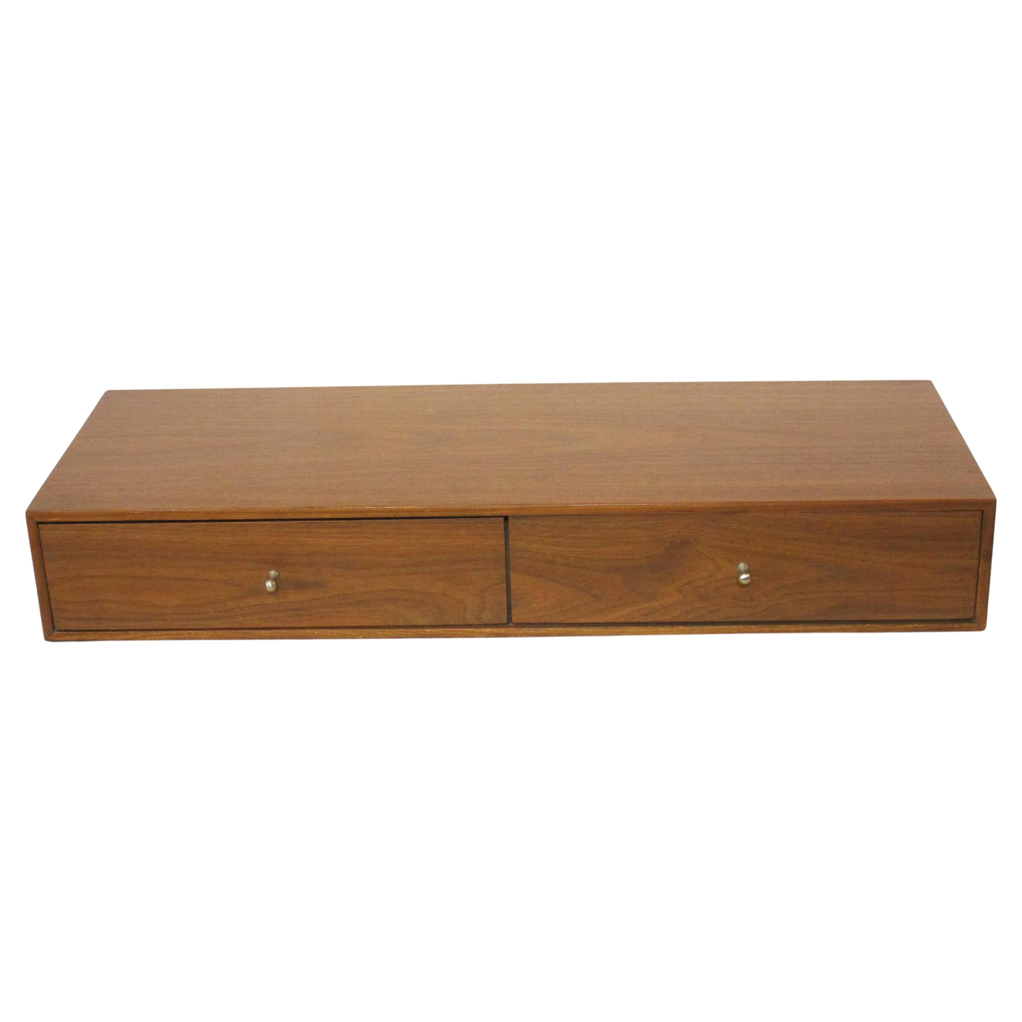 McCobb / Umanoff Miniature Walnut Jewelry Chest For Sale