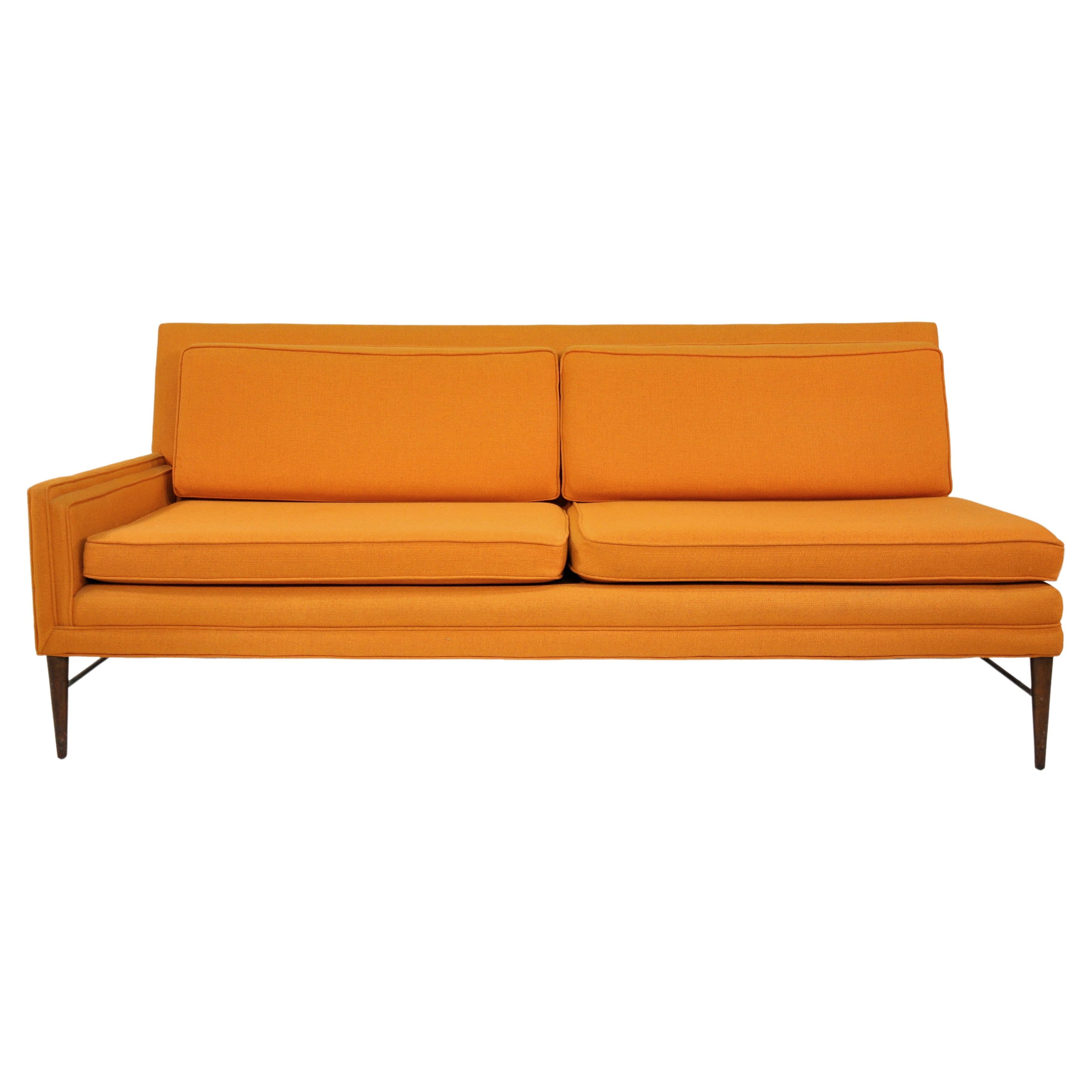 sectional sofa orange