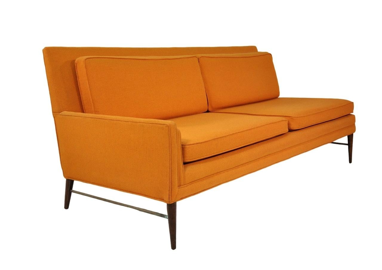 orange sectional couch
