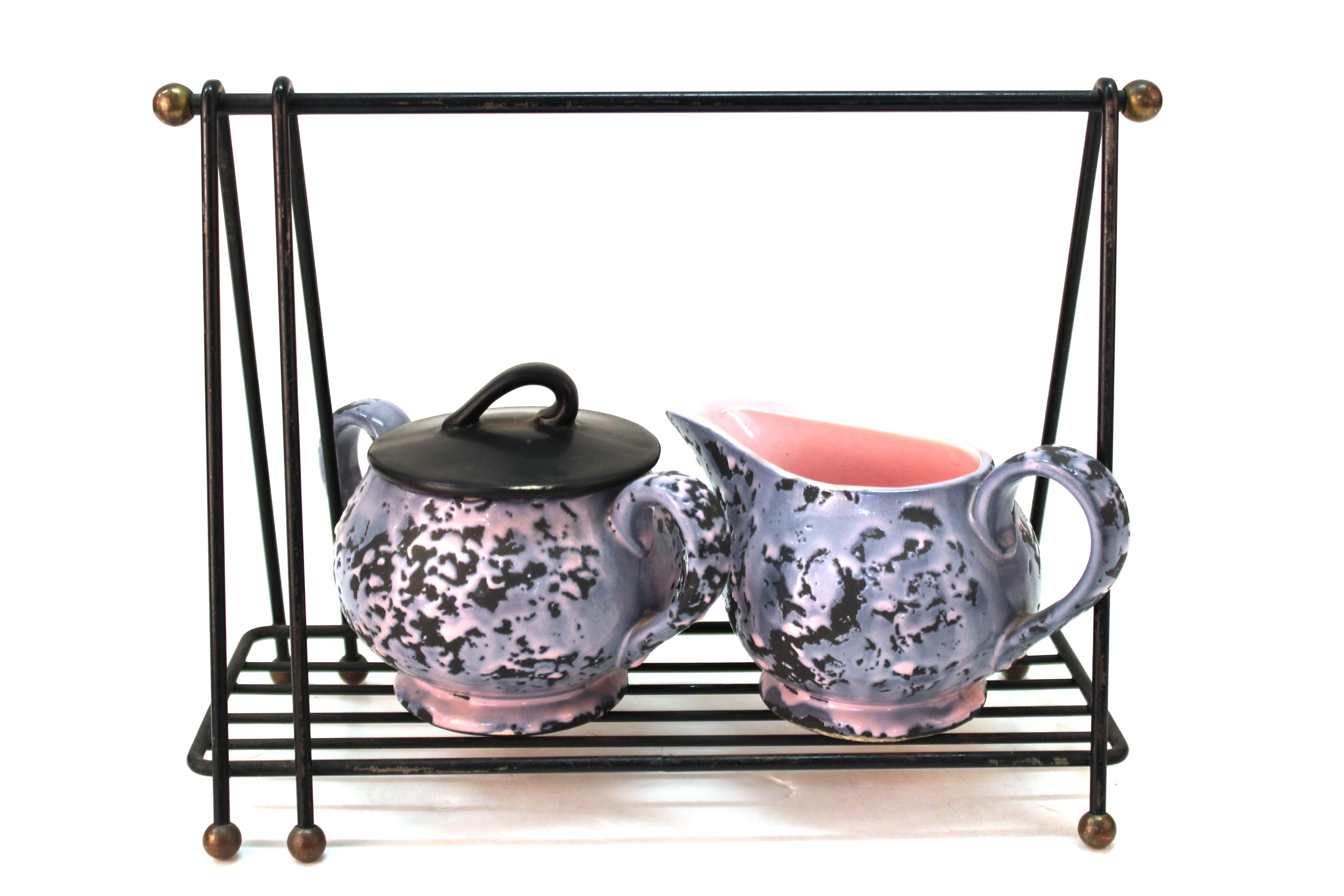 American McCoy Mid-Century Modern Ceramic Tea or Coffee Set