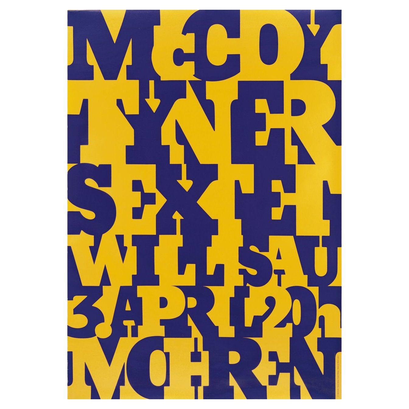 Mccoy Tyner Sextet 1980 Swiss Poster For Sale