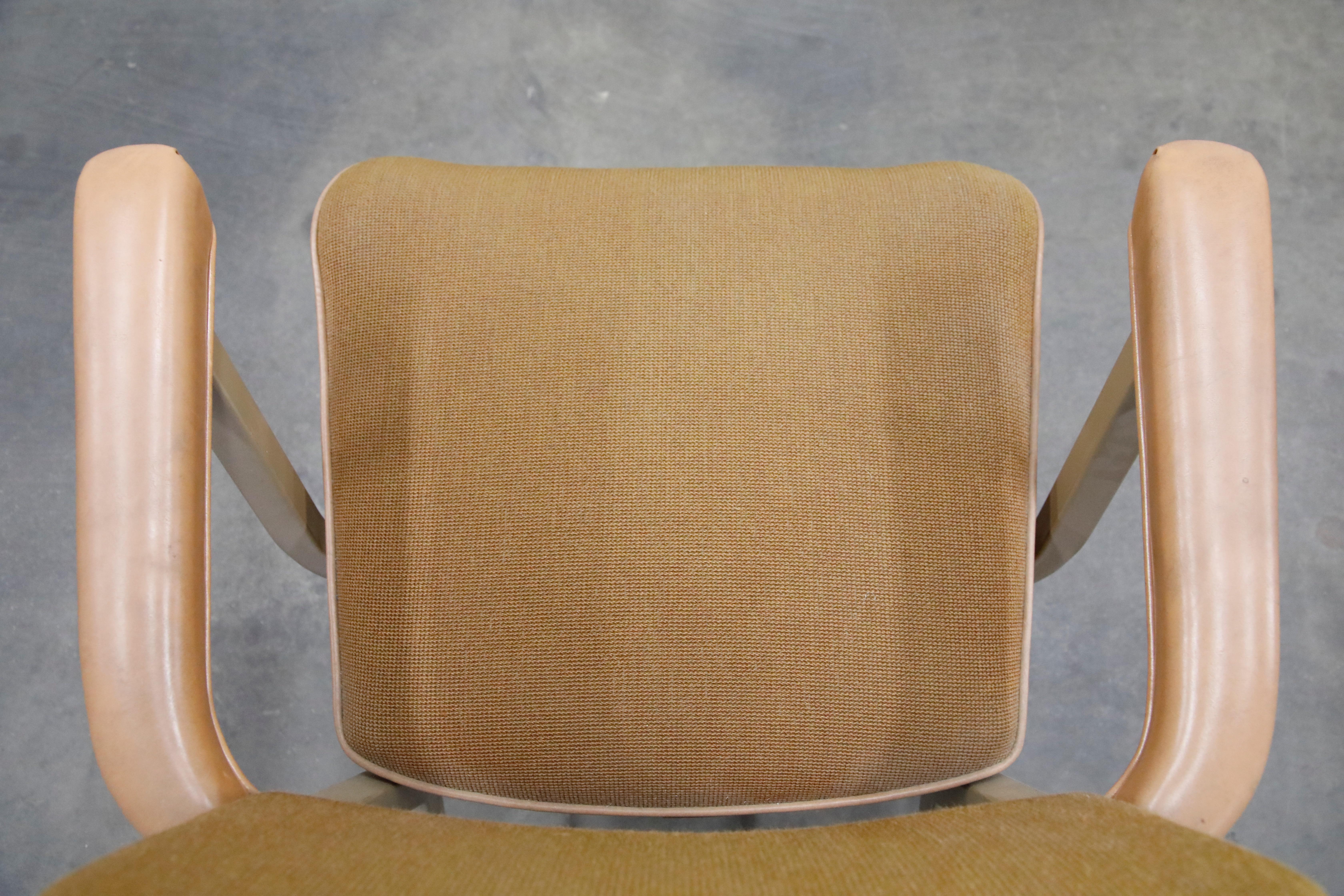 McDowell-Craig Industrial Steel Armchairs, circa 1960, Signed 12