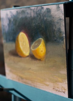 Divided Lemon, Oil Painting