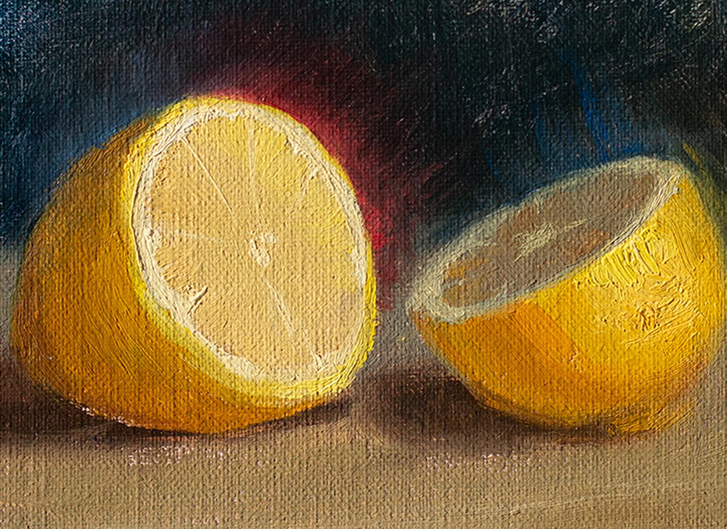 Limone diviso, Pittura a olio in vendita 1