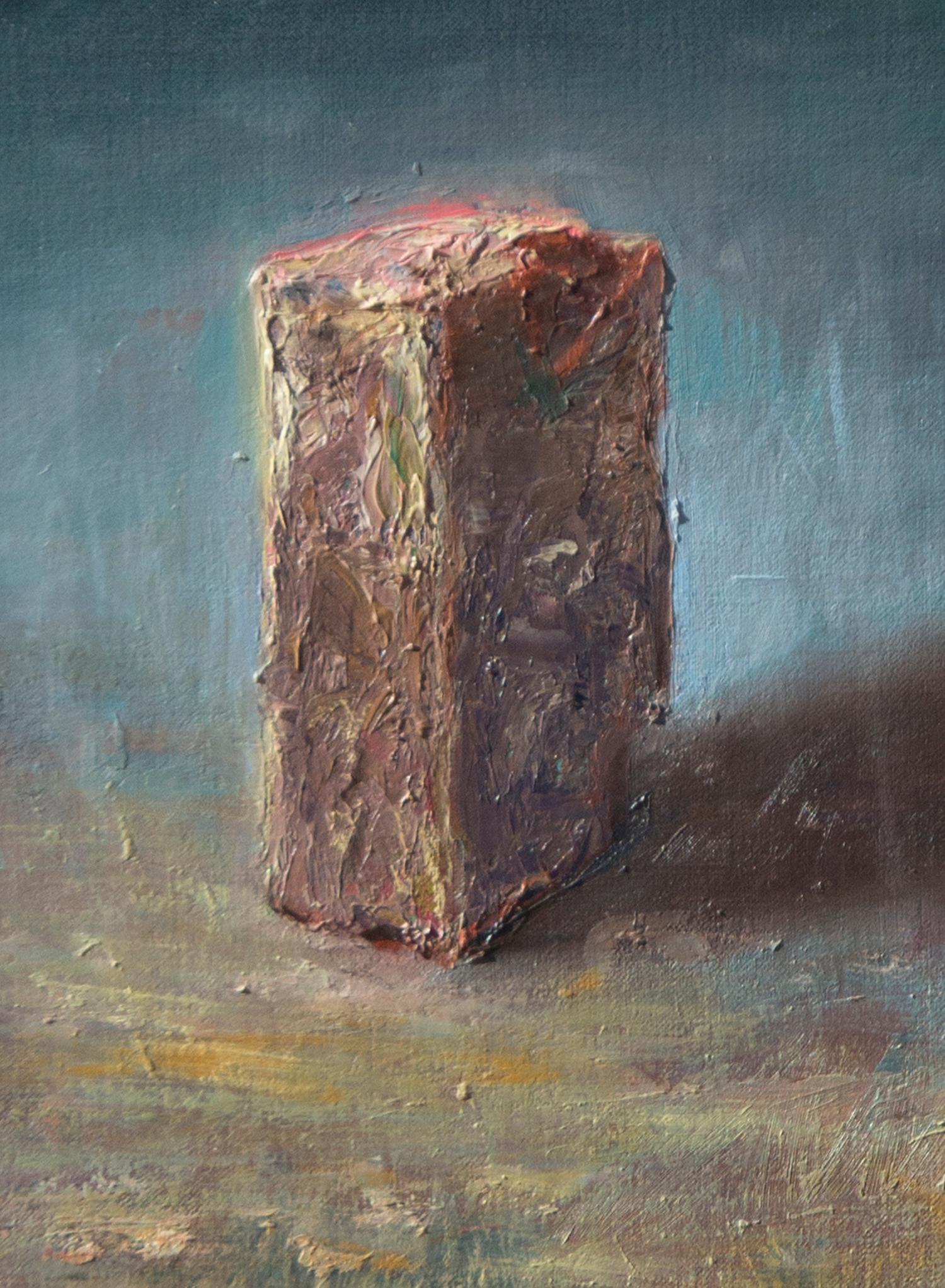 <p>Artist Comments<br>A well-worn brick stands in the middle of the composition, steadfast like a tower. It faces the source of light, with its shadow trailing behind to guide the viewer's eyes. 
