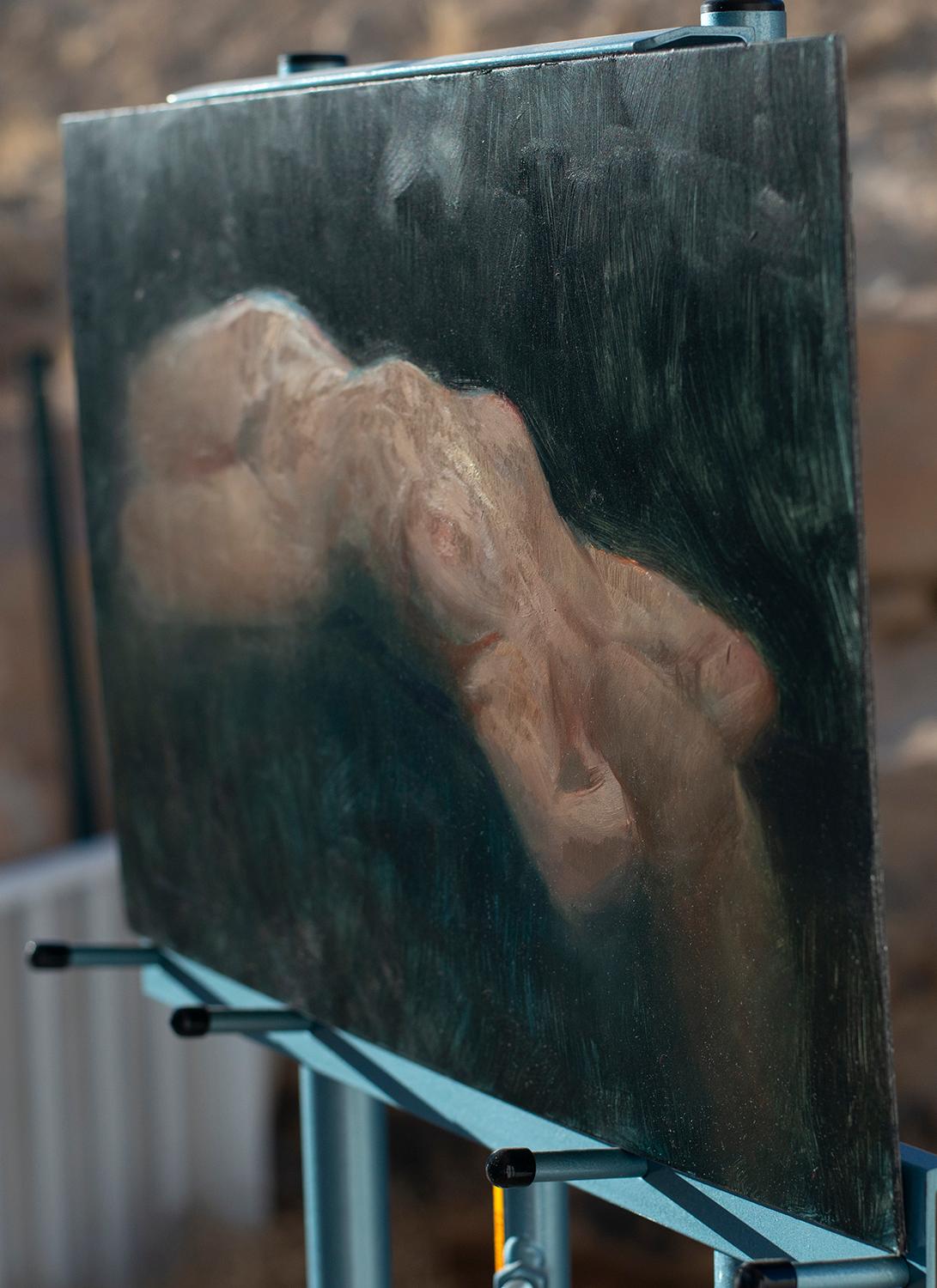 Repose in Grün, Ölgemälde (Zeitgenössisch), Art, von McGarren Flack