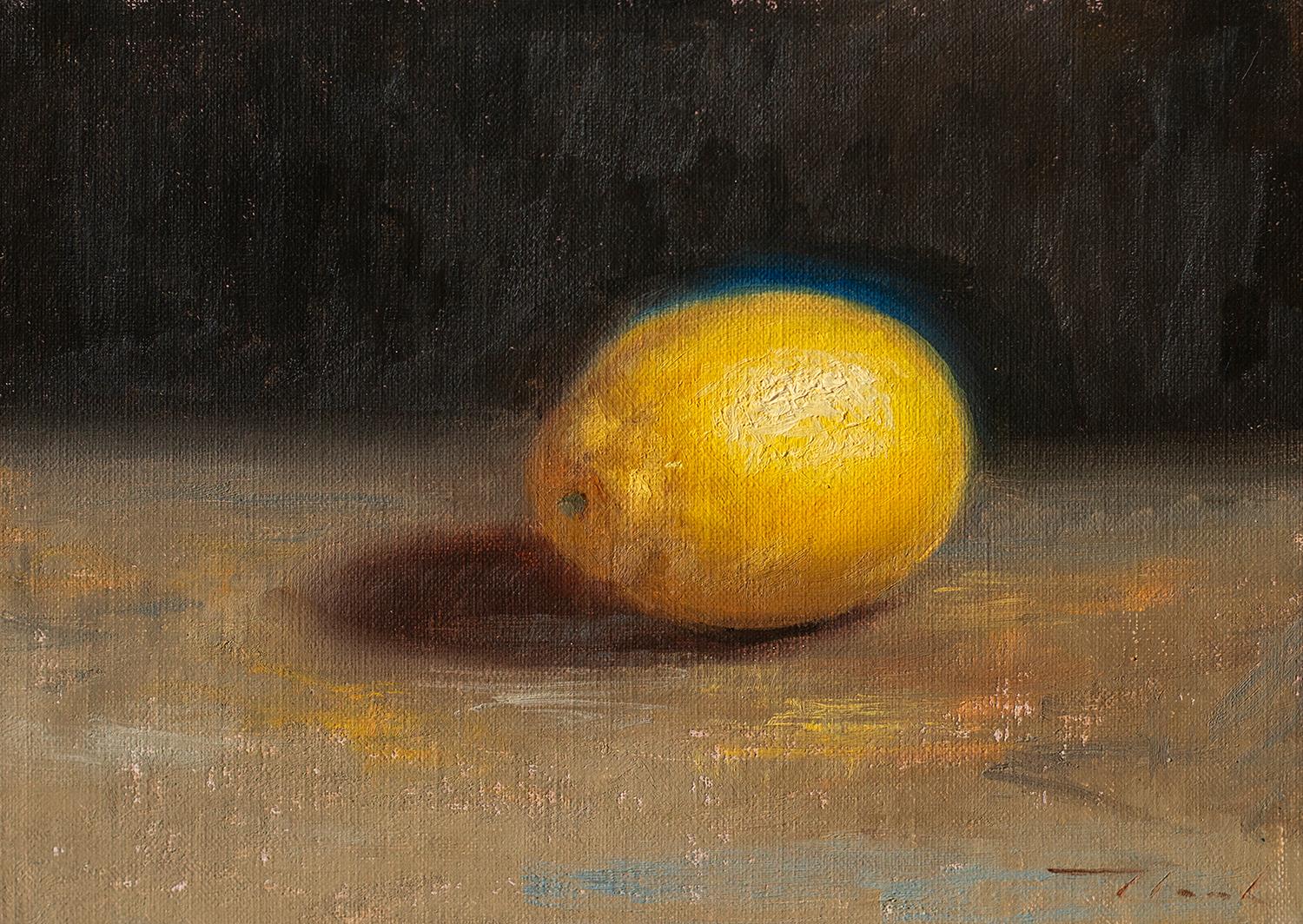 Undivided Lemon, Oil Painting