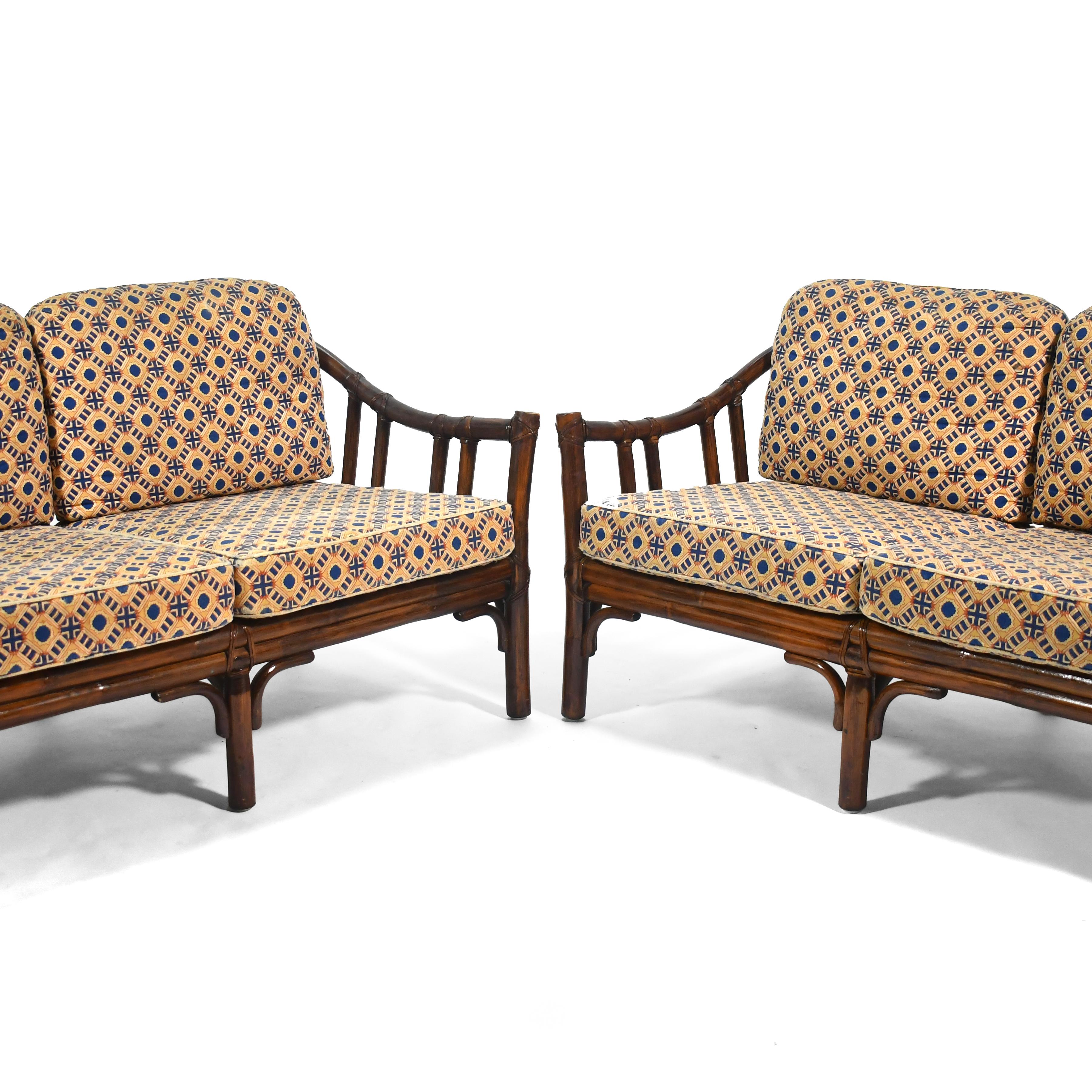 McGuire B-1 Rattan Two Seat Sofa 1