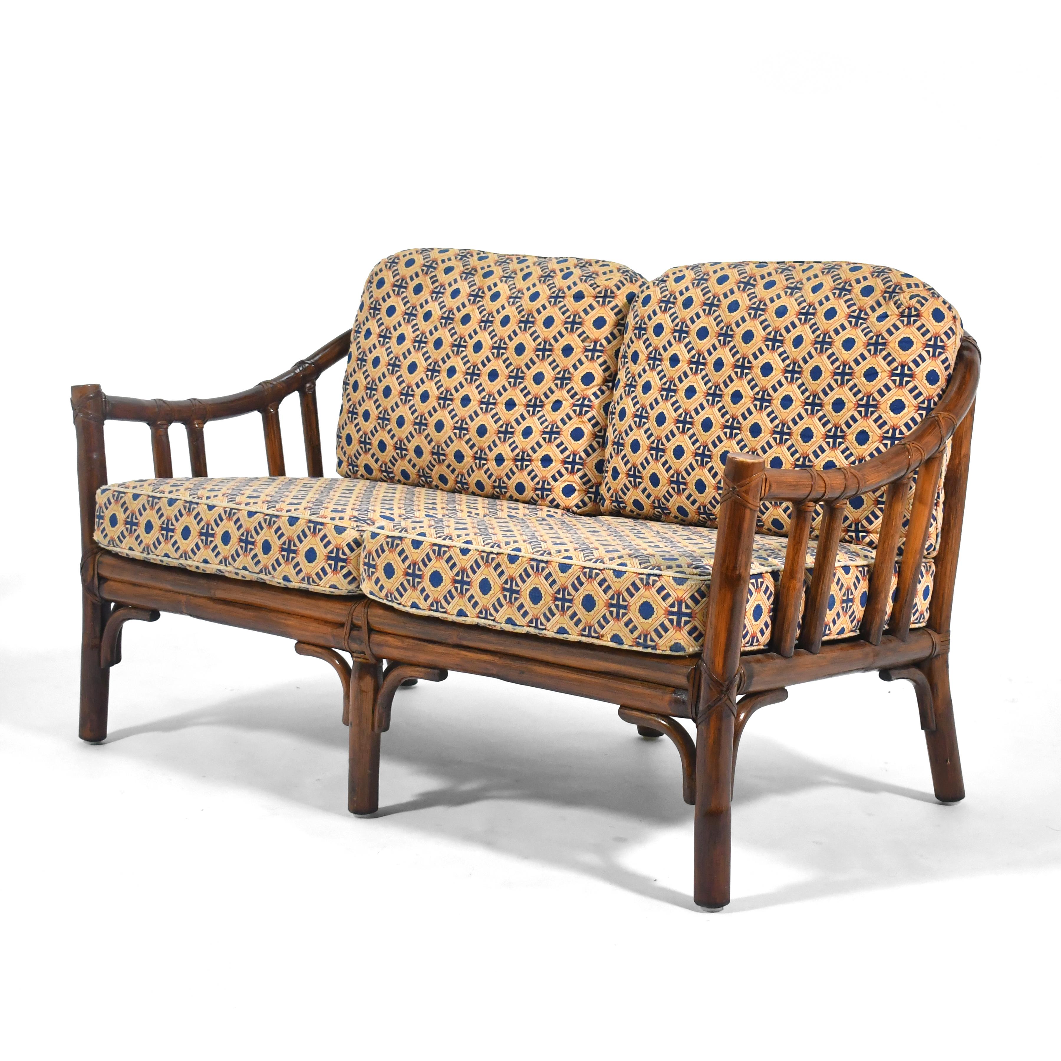 McGuire B-1 Rattan Two Seat Sofa 4