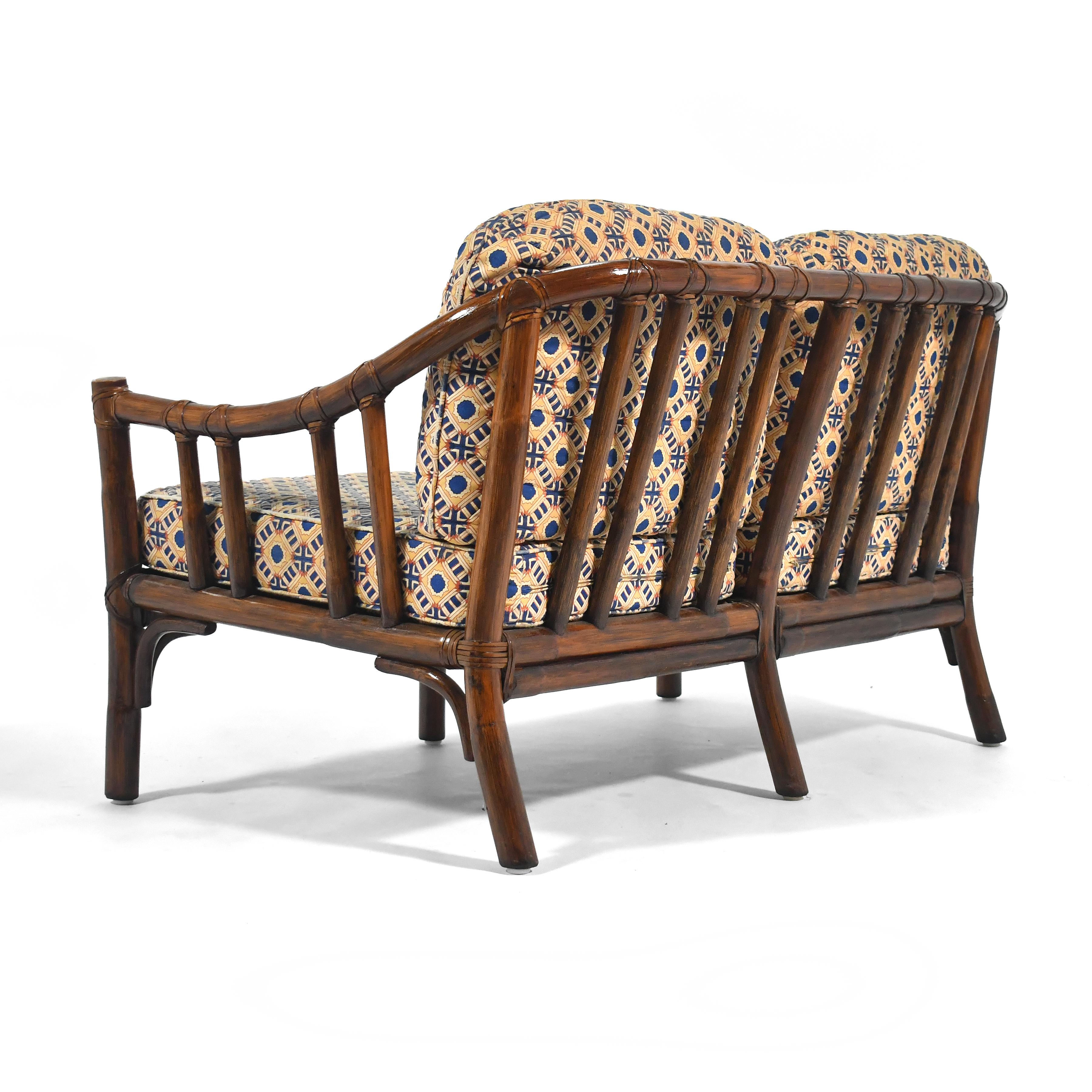 American McGuire B-1 Rattan Two Seat Sofa
