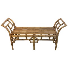 McGuire Bamboo and Rattan Long Bench