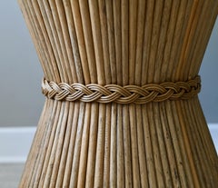 McGuire Bamboo Dining Table Wheat Sheaf