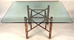 McGuire Bamboo Rattan 1960s Dining Table