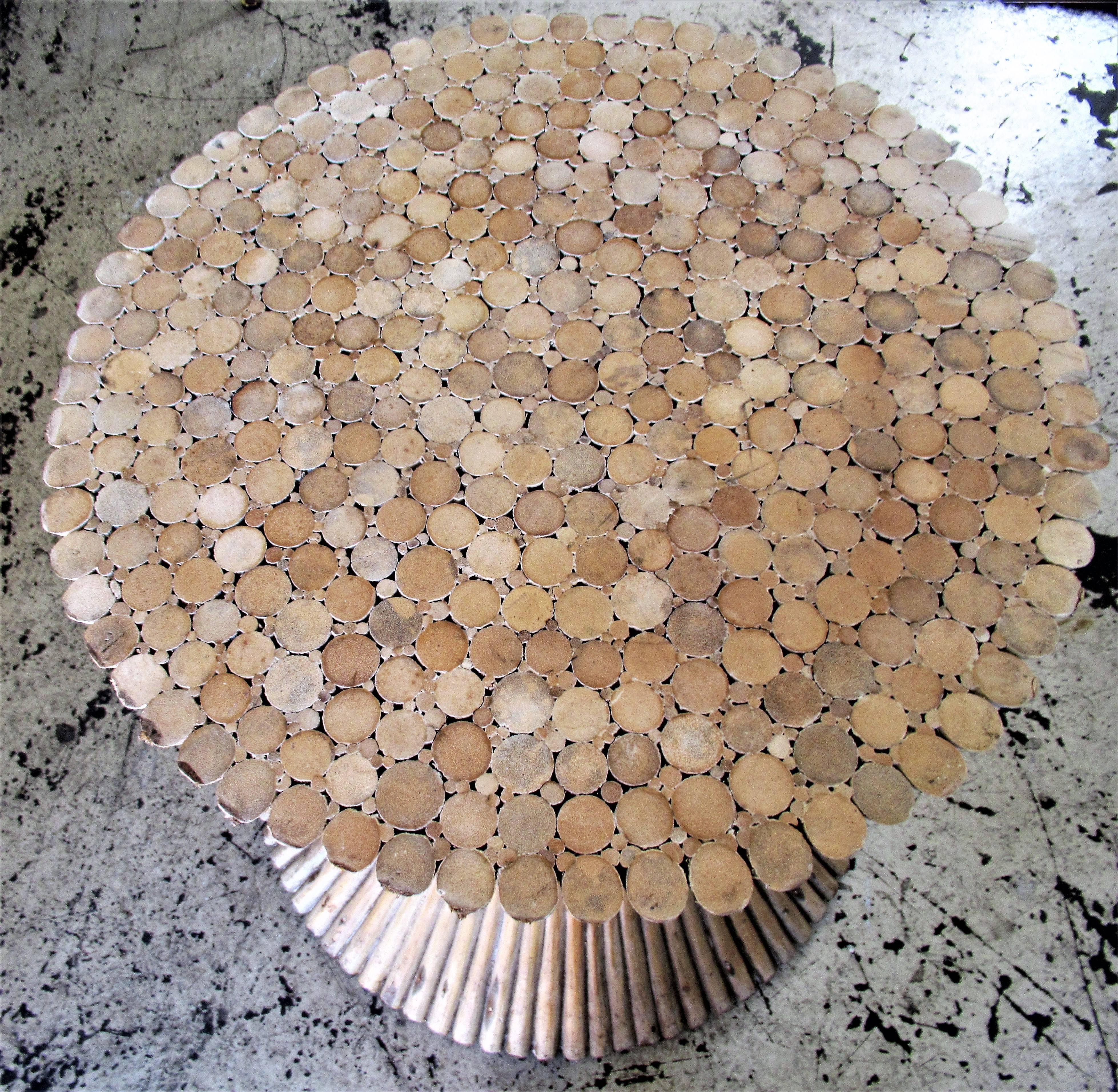 Mcguire Bamboo Sheaf of Wheat Dining Table 3