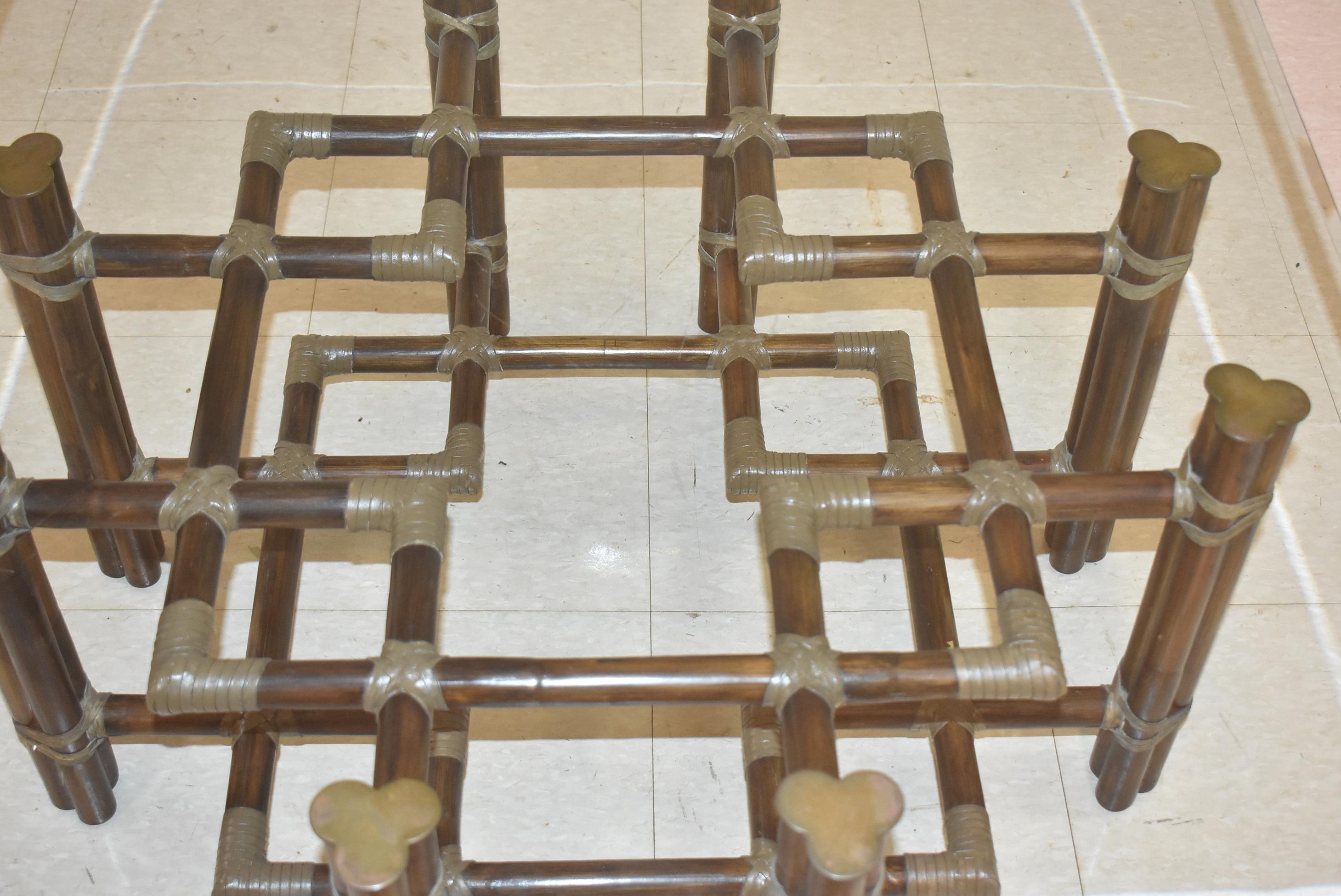 McGuire Bamboo Table Base In Good Condition For Sale In Toledo, OH