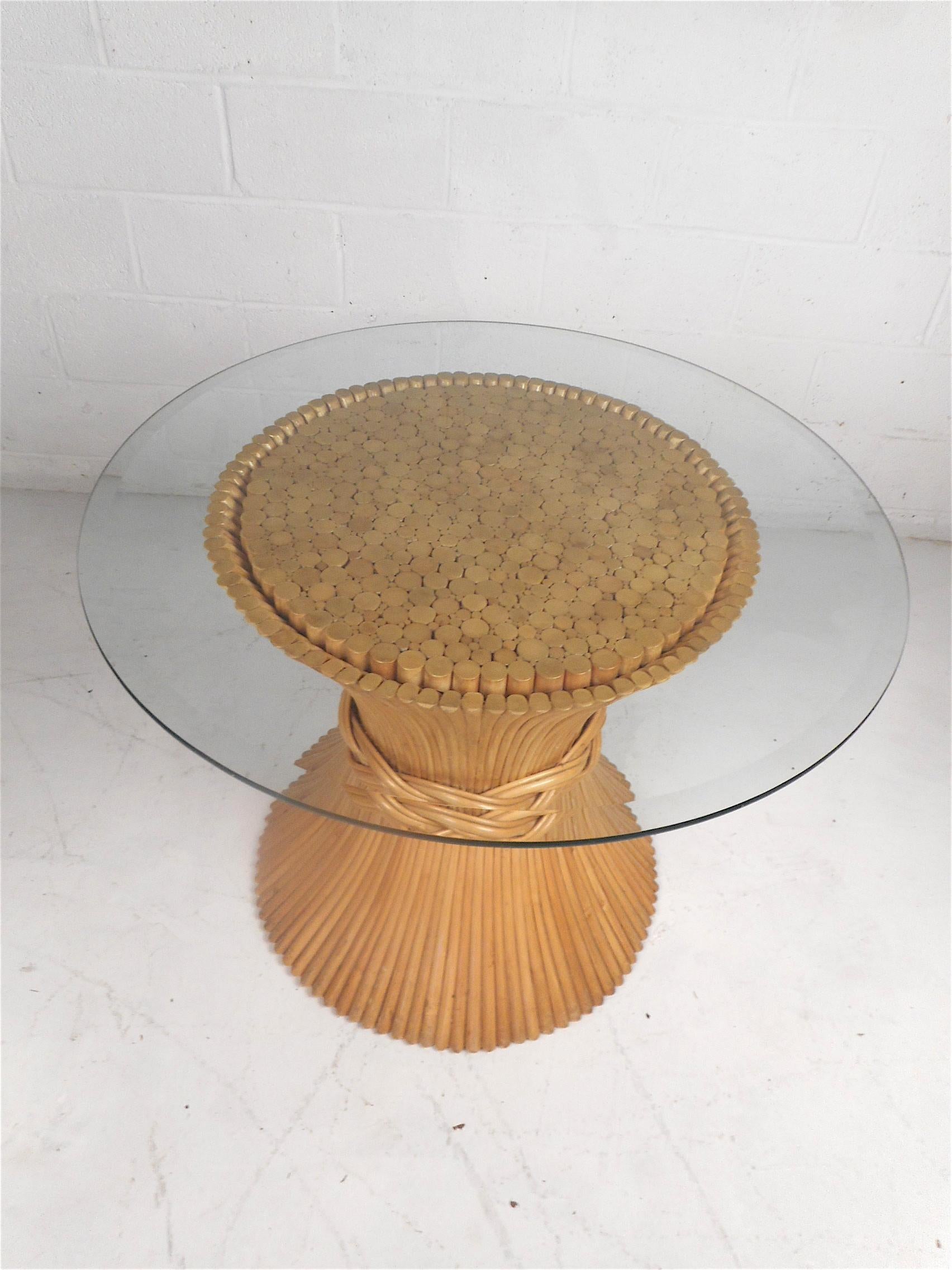 Mid-Century Modern McGuire Bamboo Table