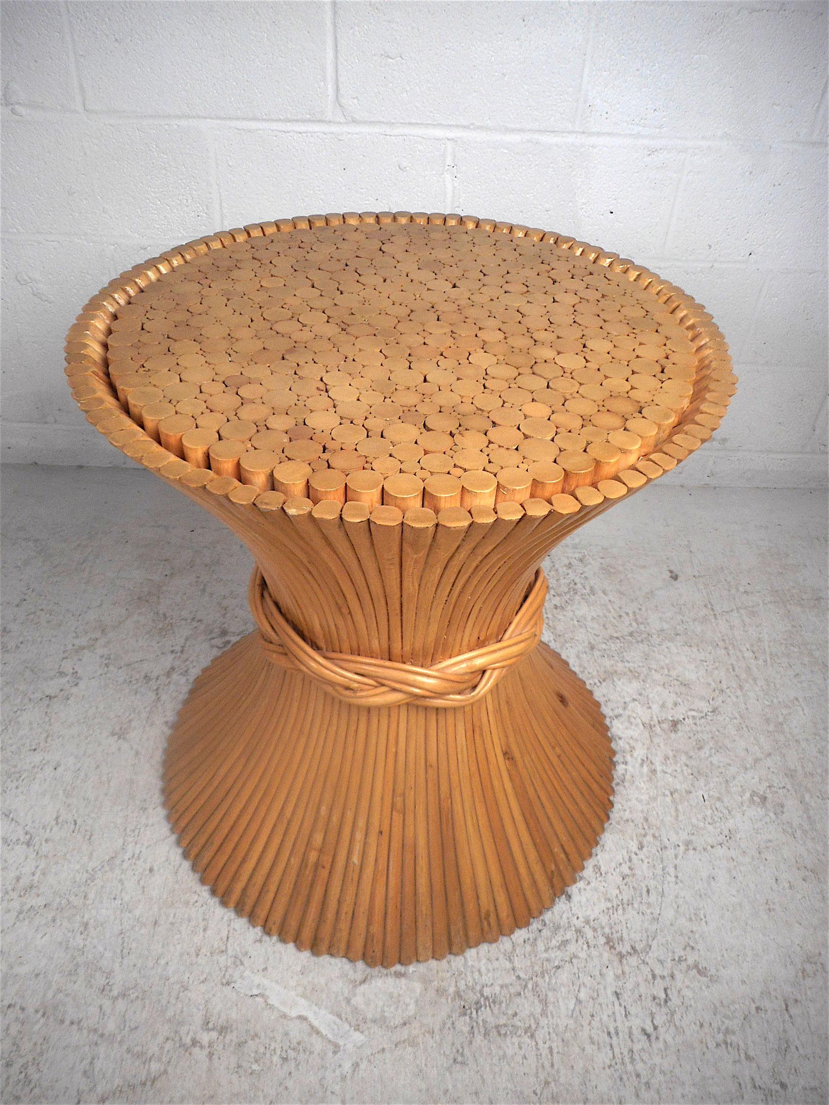 20th Century McGuire Bamboo Table