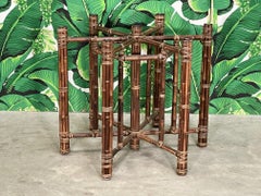 McGuire Bundled Bamboo Hexagonal Dining Table Base