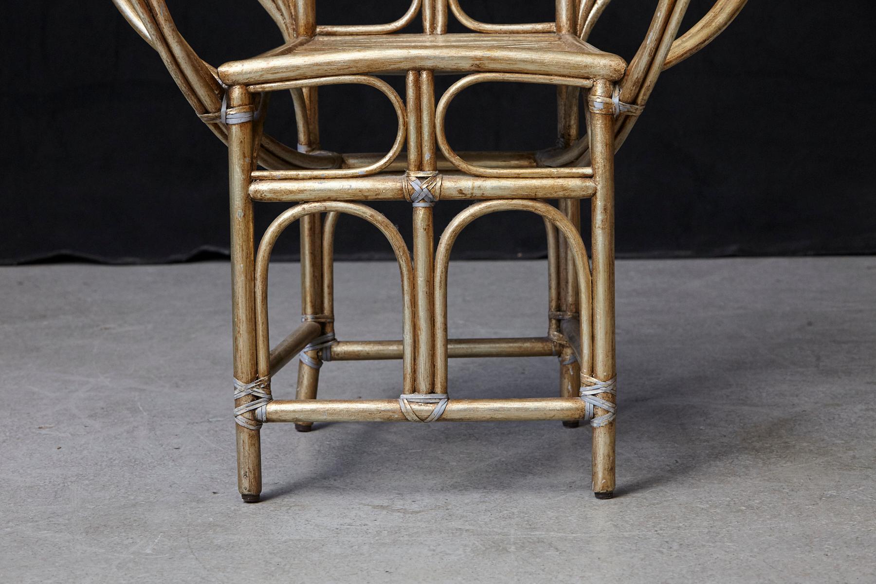 McGuire Butterfly Chair, M-131 in Gold Tone Finish 3