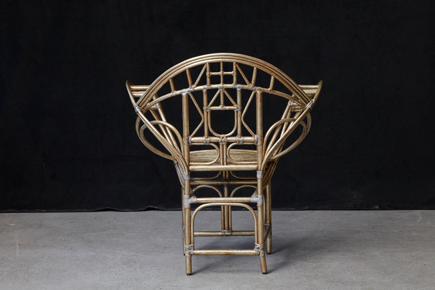 20th Century McGuire Butterfly Chair, M-131 in Gold Tone Finish