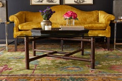 McGuire California Modern Bamboo Rattan Square Cocktail Table