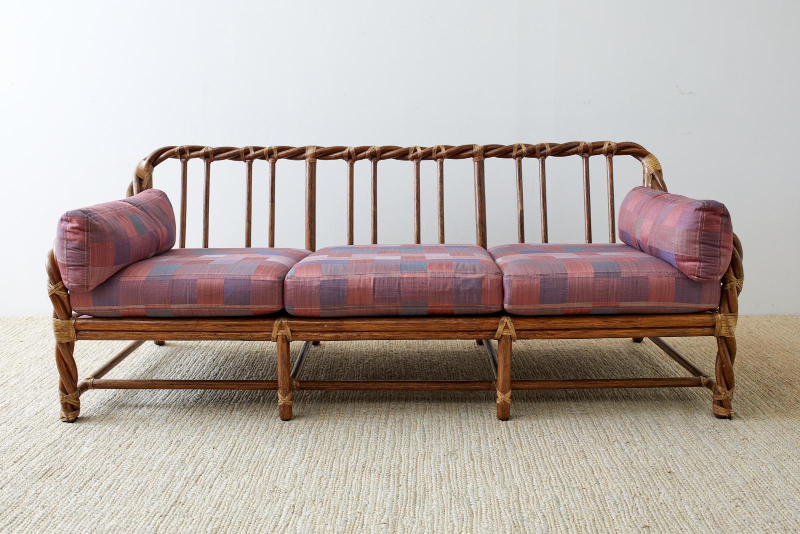 mcguire rattan sofa