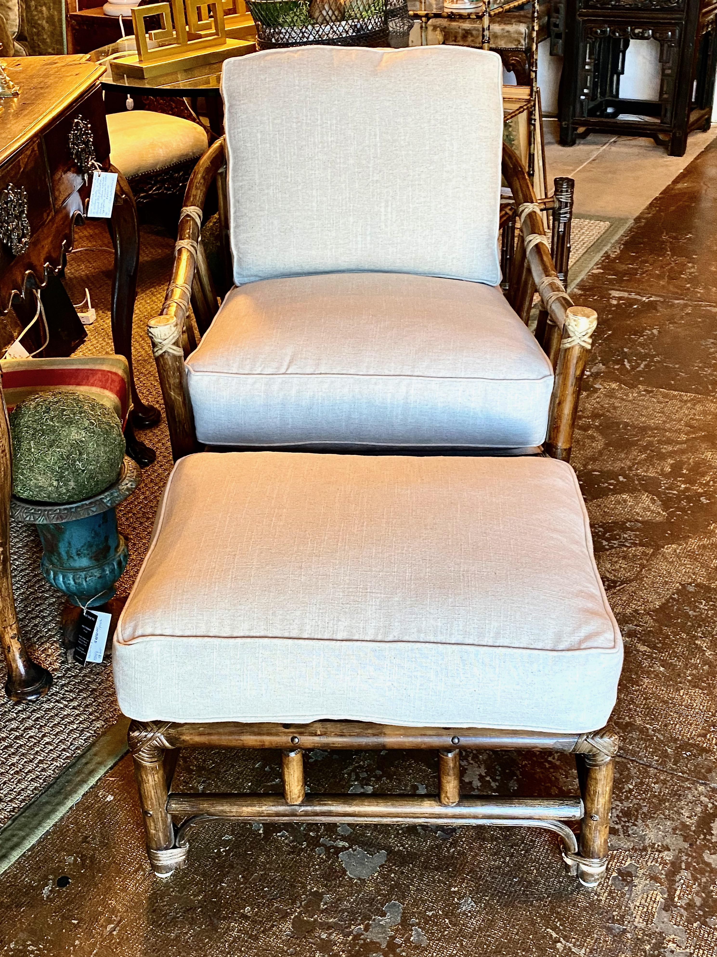 American McGuire Club Chair and Ottoman