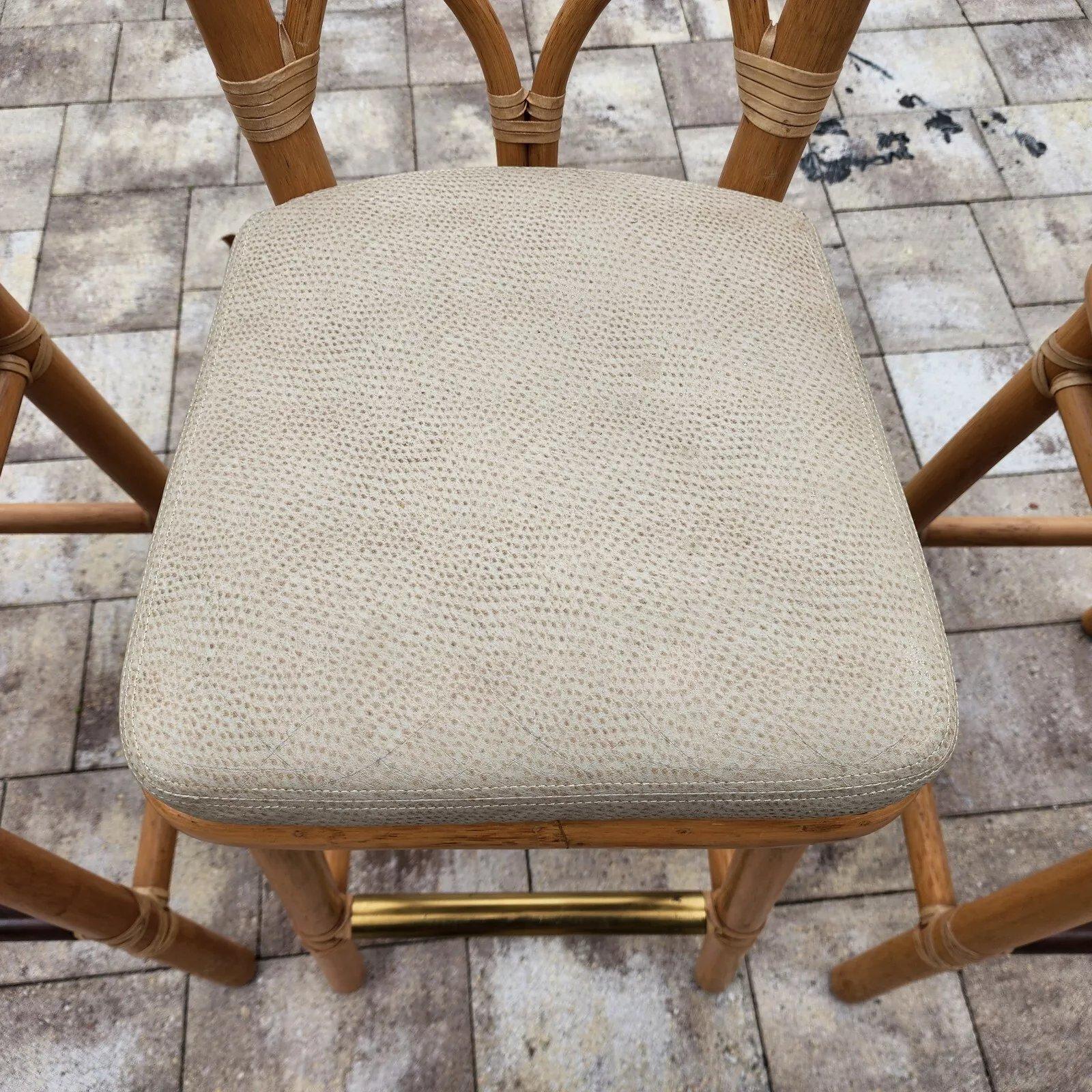 McGuire Counter Bar Stools Bamboo For Sale 5
