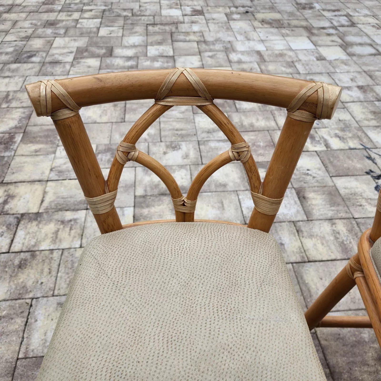 McGuire Counter Bar Stools Bamboo For Sale 8