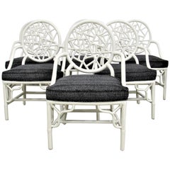 McGuire Cracked Ice Chairs in Italian Coraggio, Set of Six