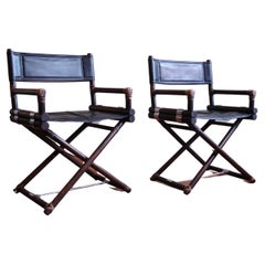 McGuire Director's Chairs X-Chair, Set of 2, 1950s