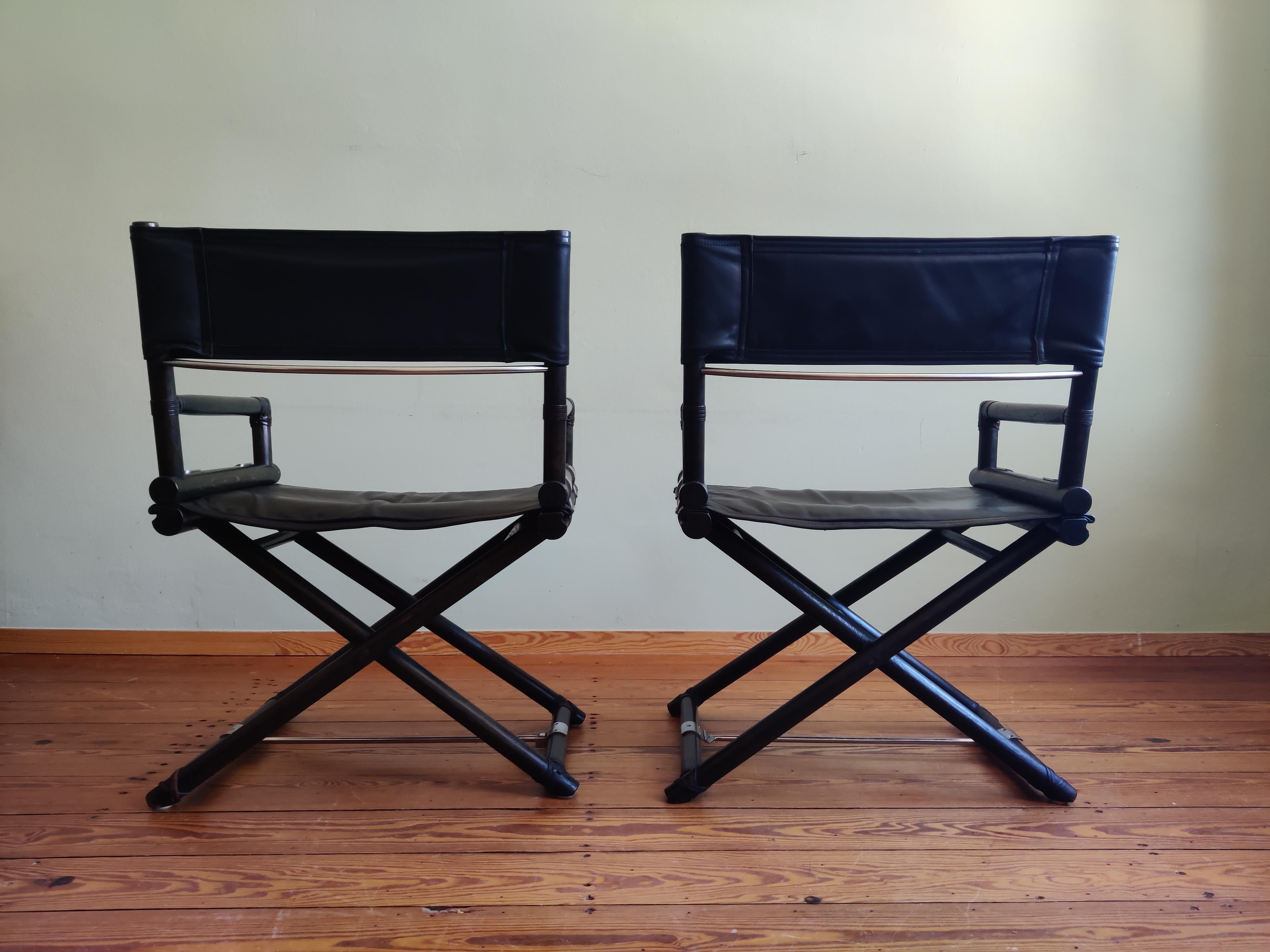 Campaign McGuire Director's Chairs X-Chair, Set of 4 For Sale