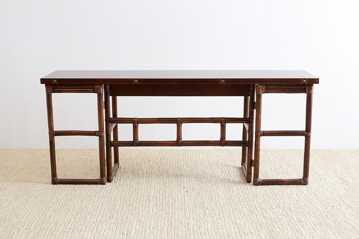McGuire Flip-Top Server Console or Dining Table 11