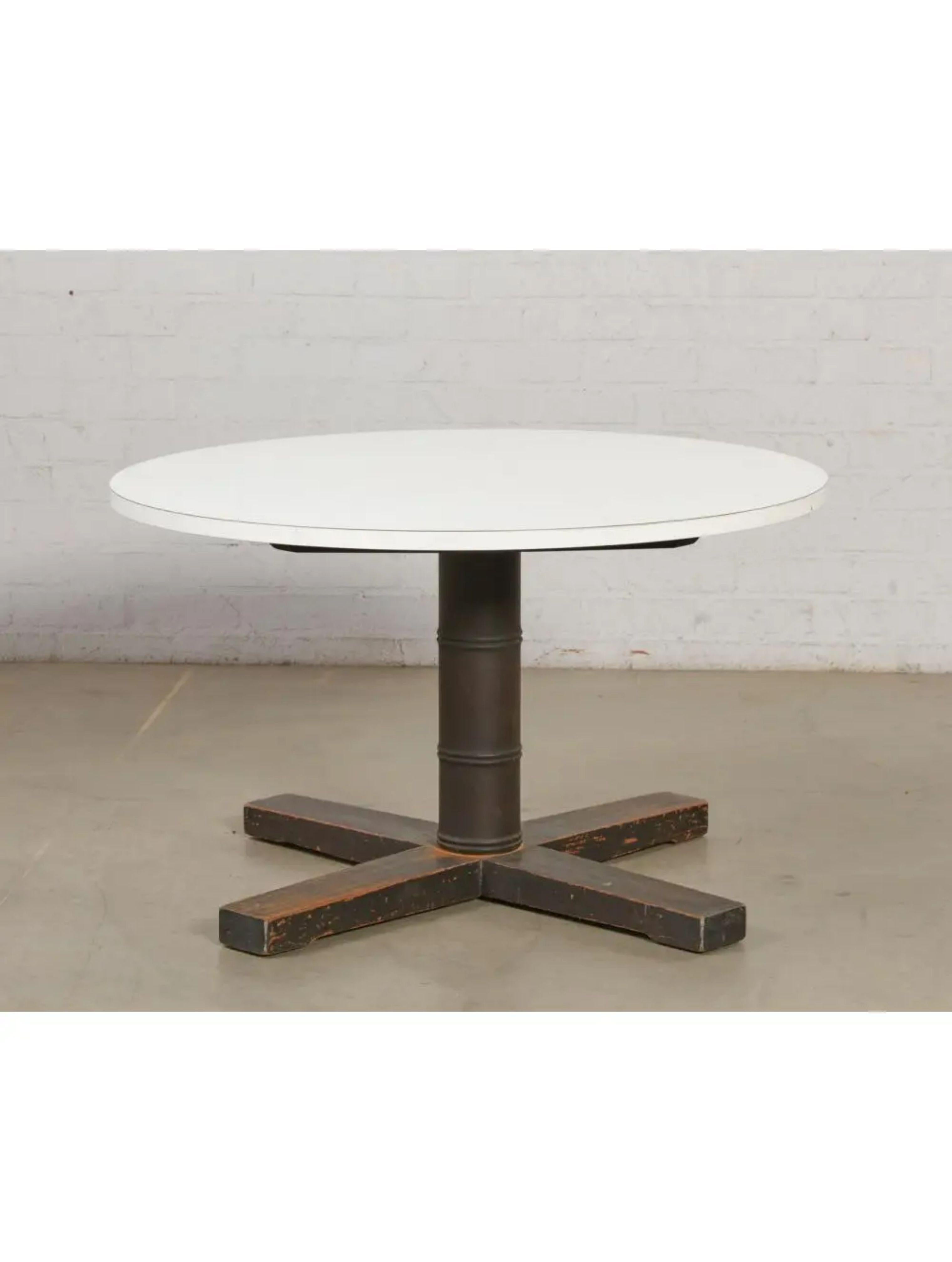 Modern McGuire Furniture Company Pedestal Table, 2010s For Sale