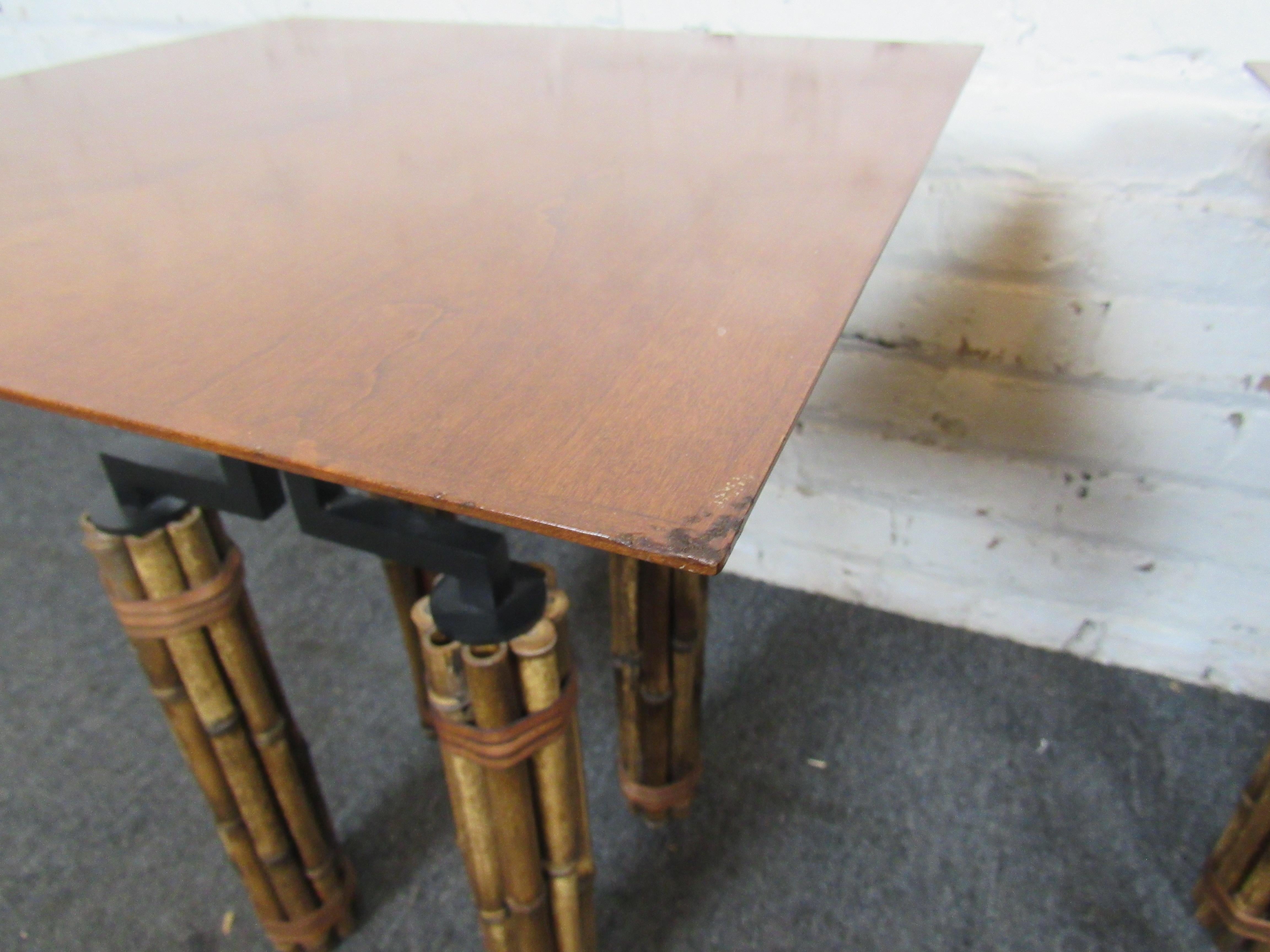 McGuire Huxley Martini Tables For Sale 3