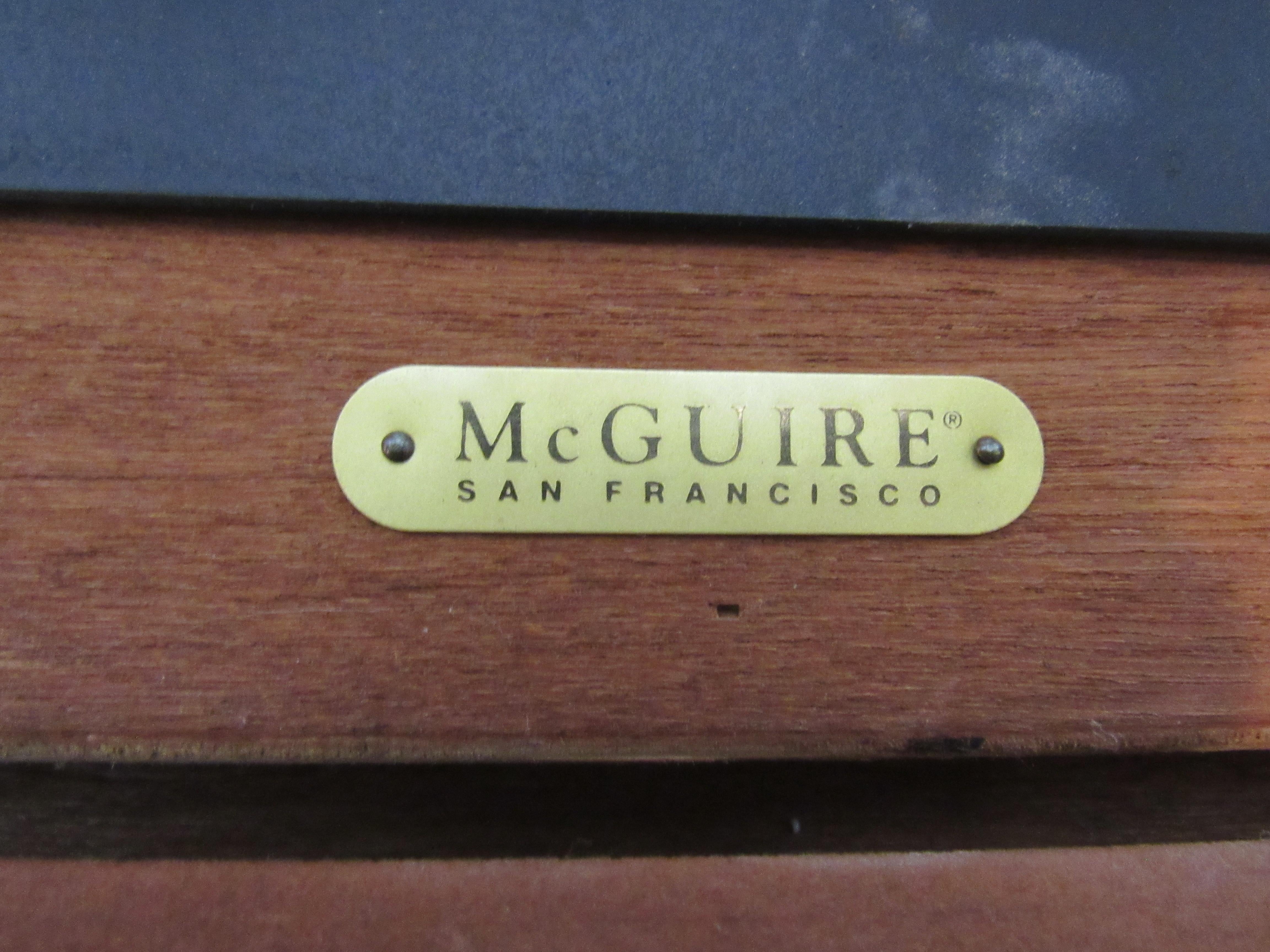 20th Century McGuire Huxley Martini Tables For Sale