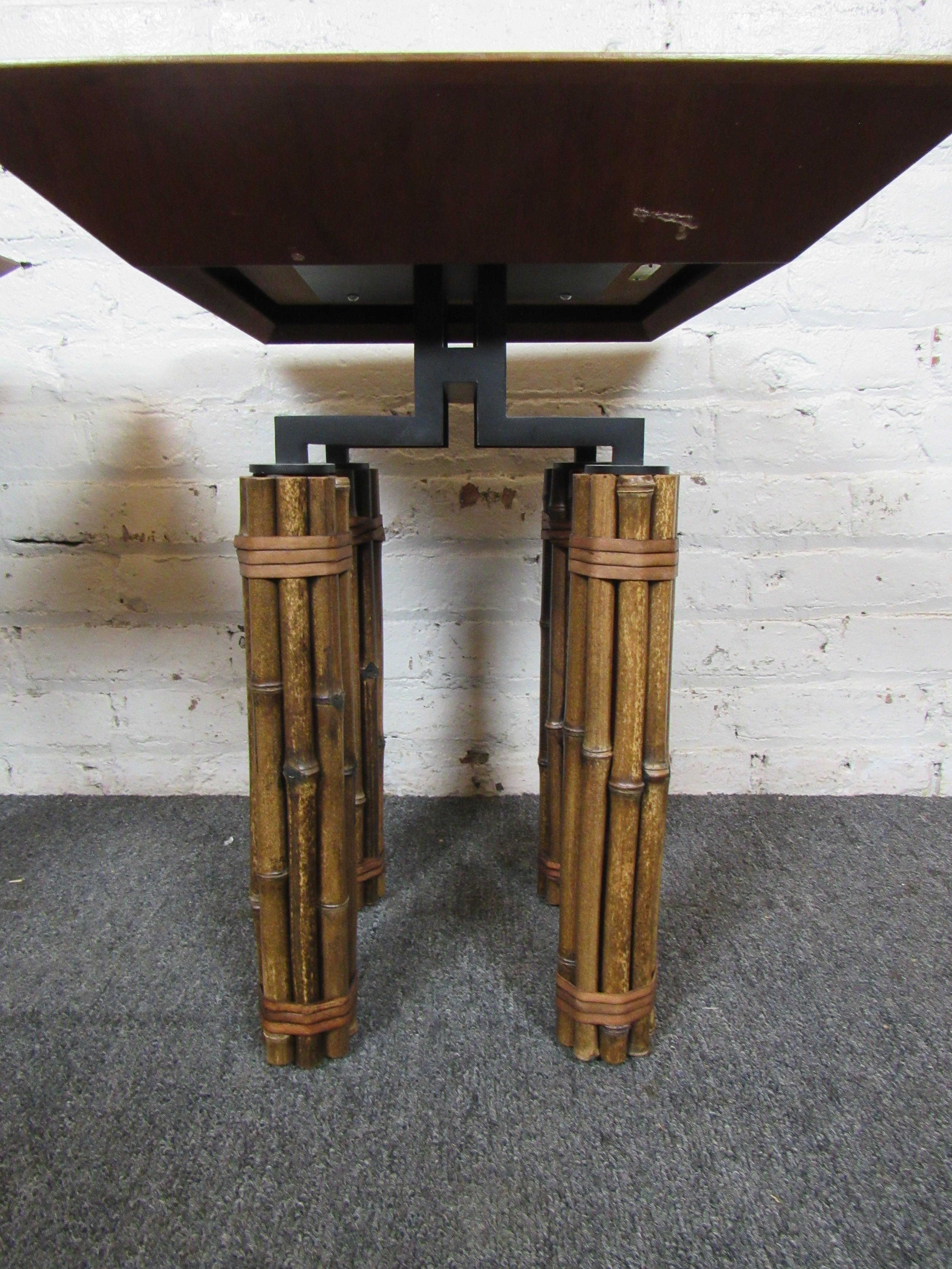 Metal McGuire Huxley Martini Tables For Sale