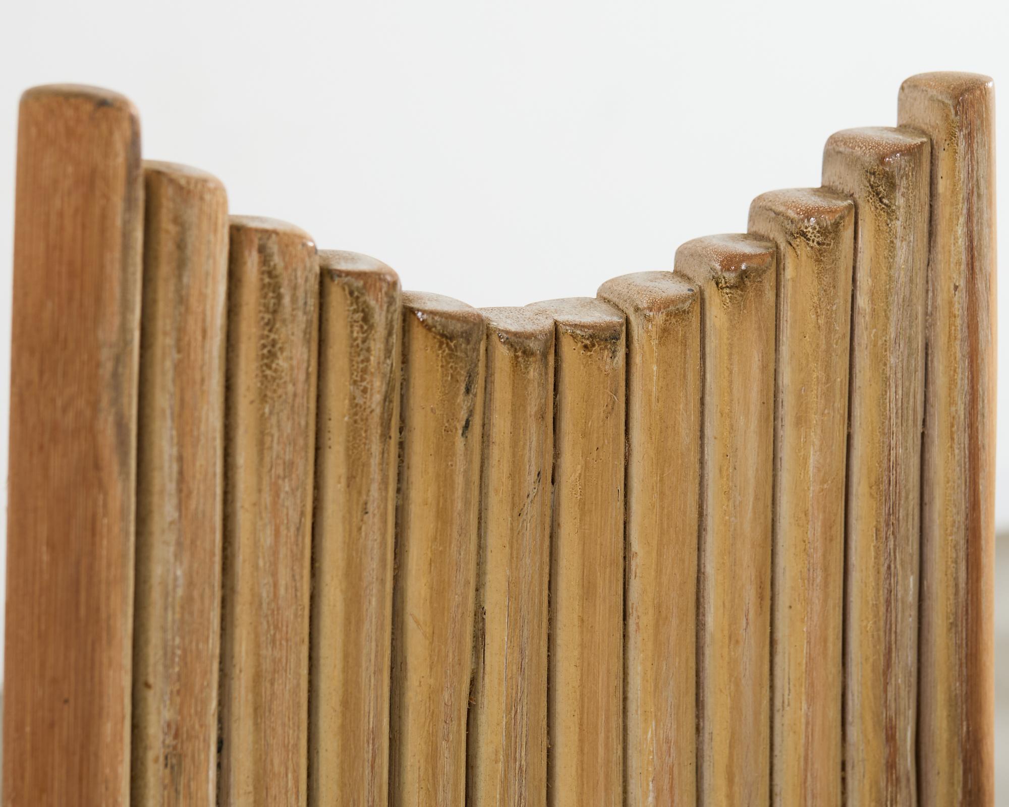 Tessuto Poltrone da pranzo in rattan organico moderno stile McGuire Mackintosh in vendita