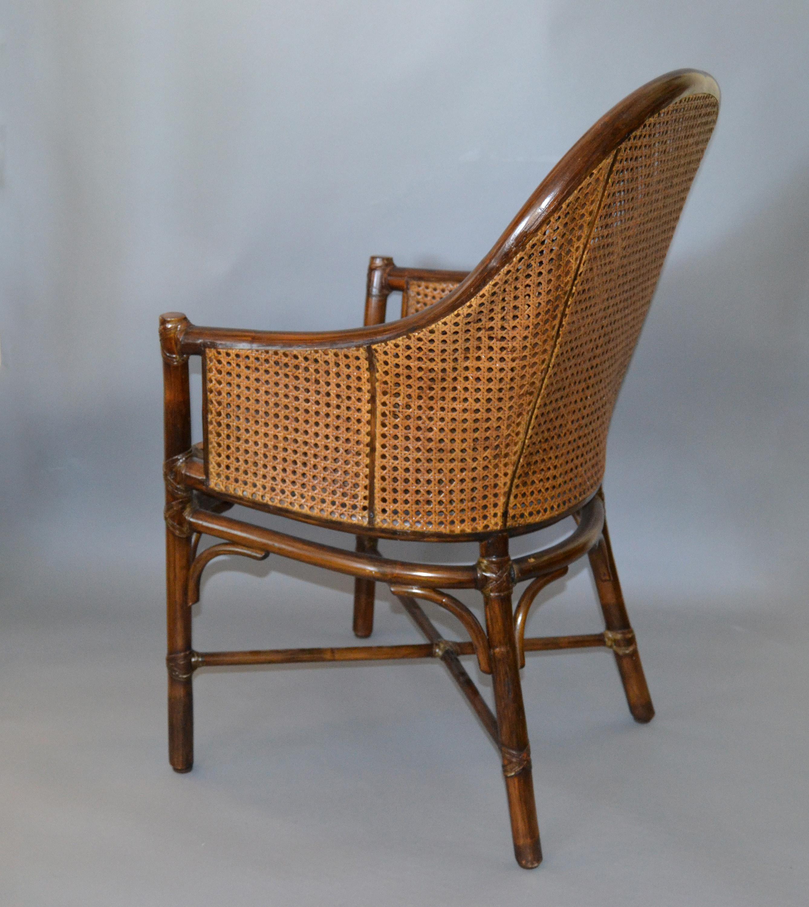 bamboo and cane chair