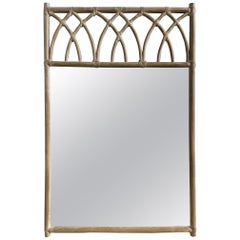 McGuire Midcentury Lacquered Bamboo Mirror