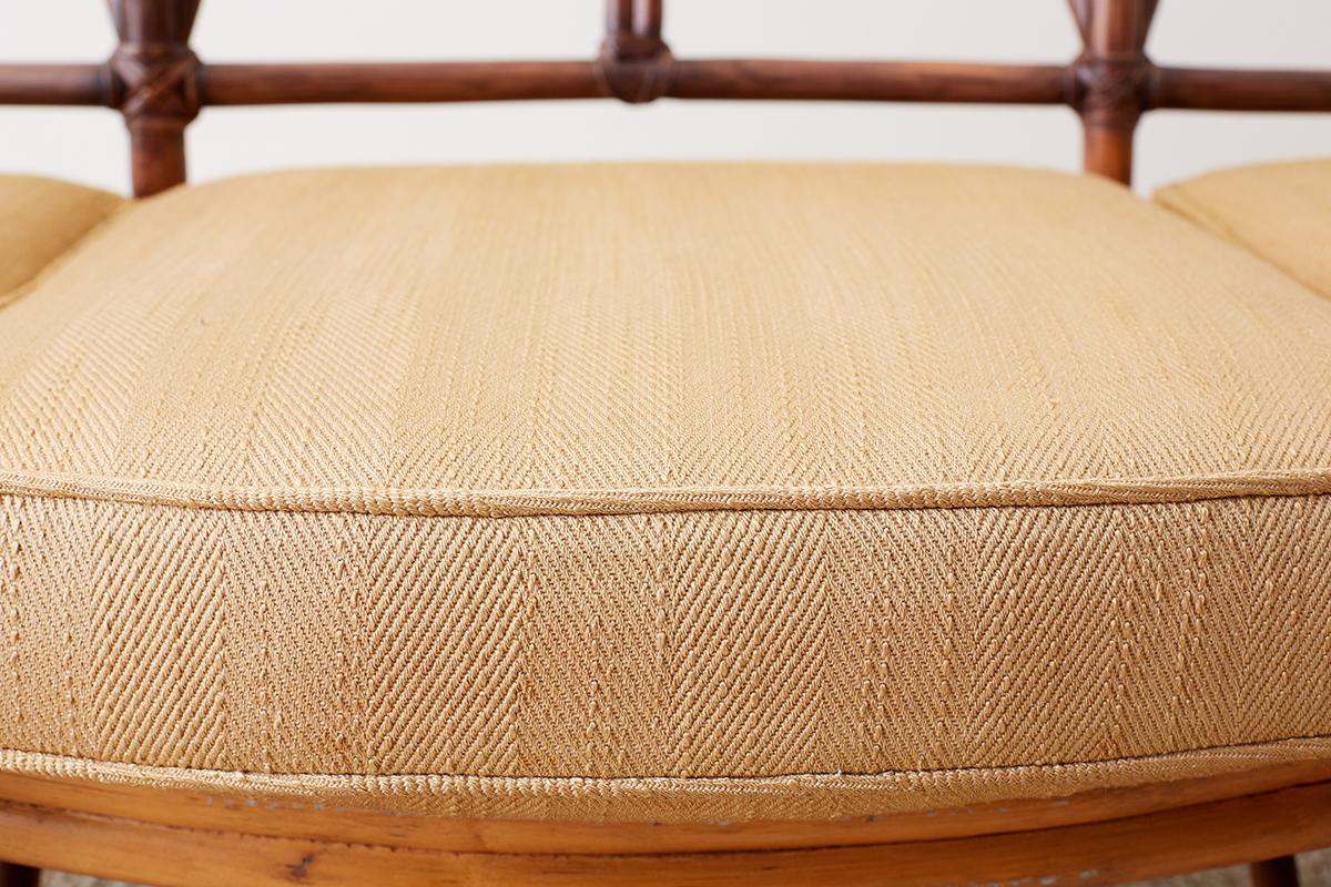 McGuire Midcentury Organic Bamboo Rattan Sofa 1