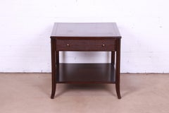 McGuire Modern Hollywood Regency Two-Tier Occasional Side Table