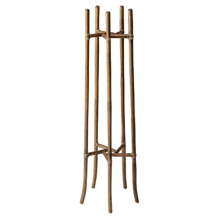 McGuire Modern Rattan Plant Stand For Sale at 1stDibs