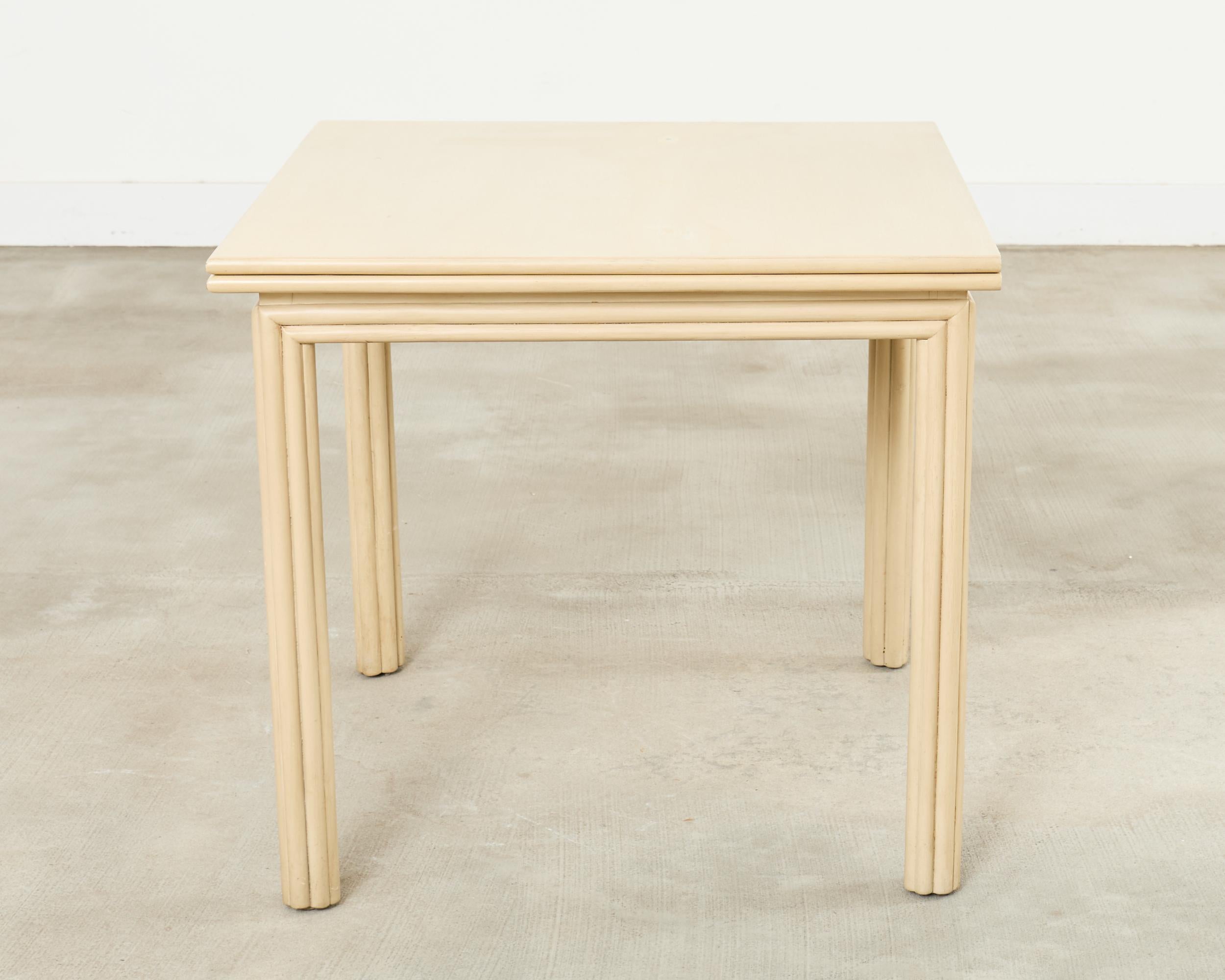 McGuire Mesa cuadrada abatible de roble para juegos o comedor Pintado en venta