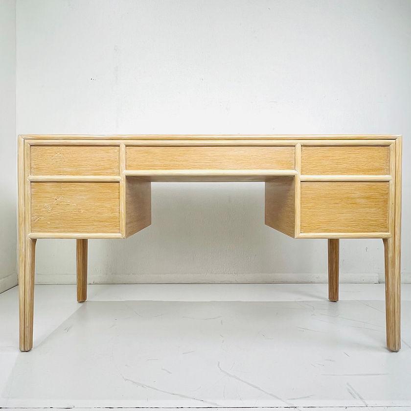 McGuire Oak & Bamboo Writing Desk For Sale 5